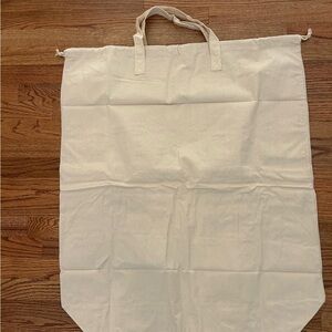 iwill Light cream plain canvas tote.